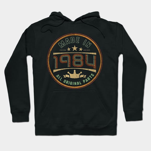 Made In 1984 Birthday Hoodie by All-About-Words